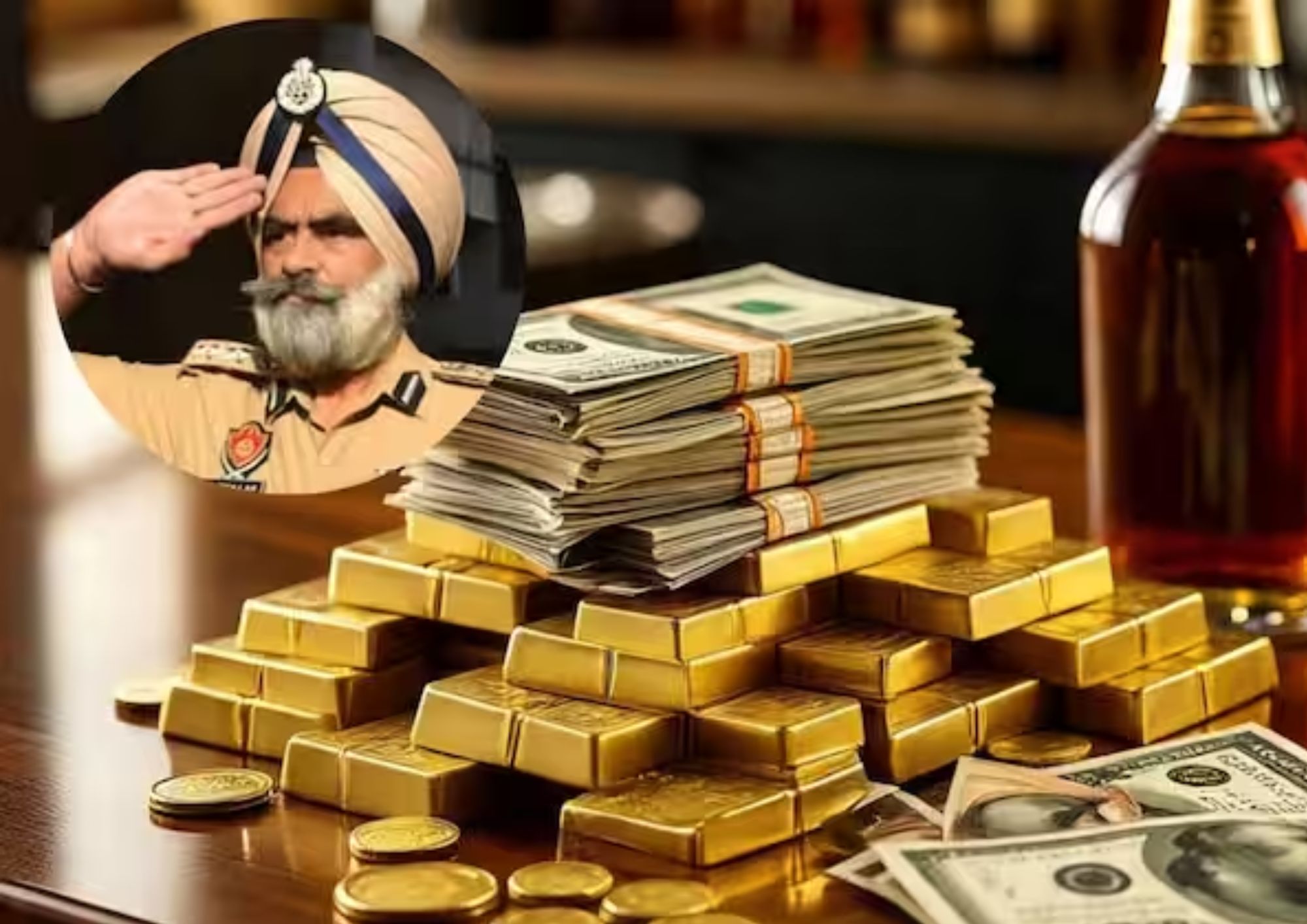 DIG Harcharan Singh Bhullar - 5 करोड़ रुपये नकद, 1.5 किलो सोना और विदेशी शराब... रिश्वतखोरी के आरोपी डीआईजी के ठिकानों से क्या बरामद हुआ?
